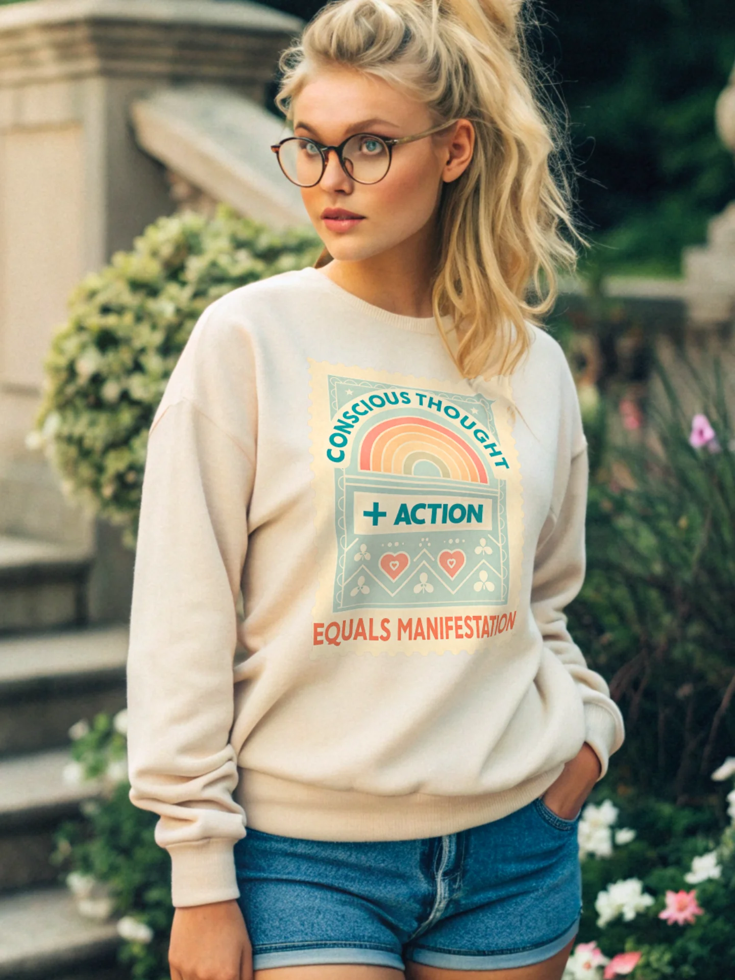 Manifestation Vibes Crewneck Sweatshirt product image (1)