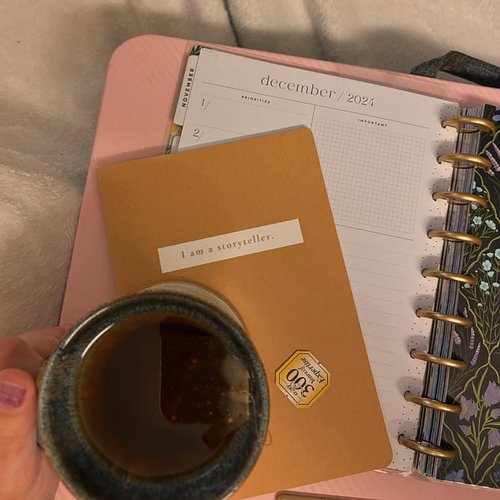 Today I am planning out how I want to begin editing These Mending Hearts! Notebooks, planers, and tea in hand! My goal for De...