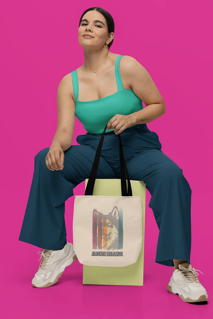 Alaskan Malamute Light Gradation Color Tote Bag product image (1)