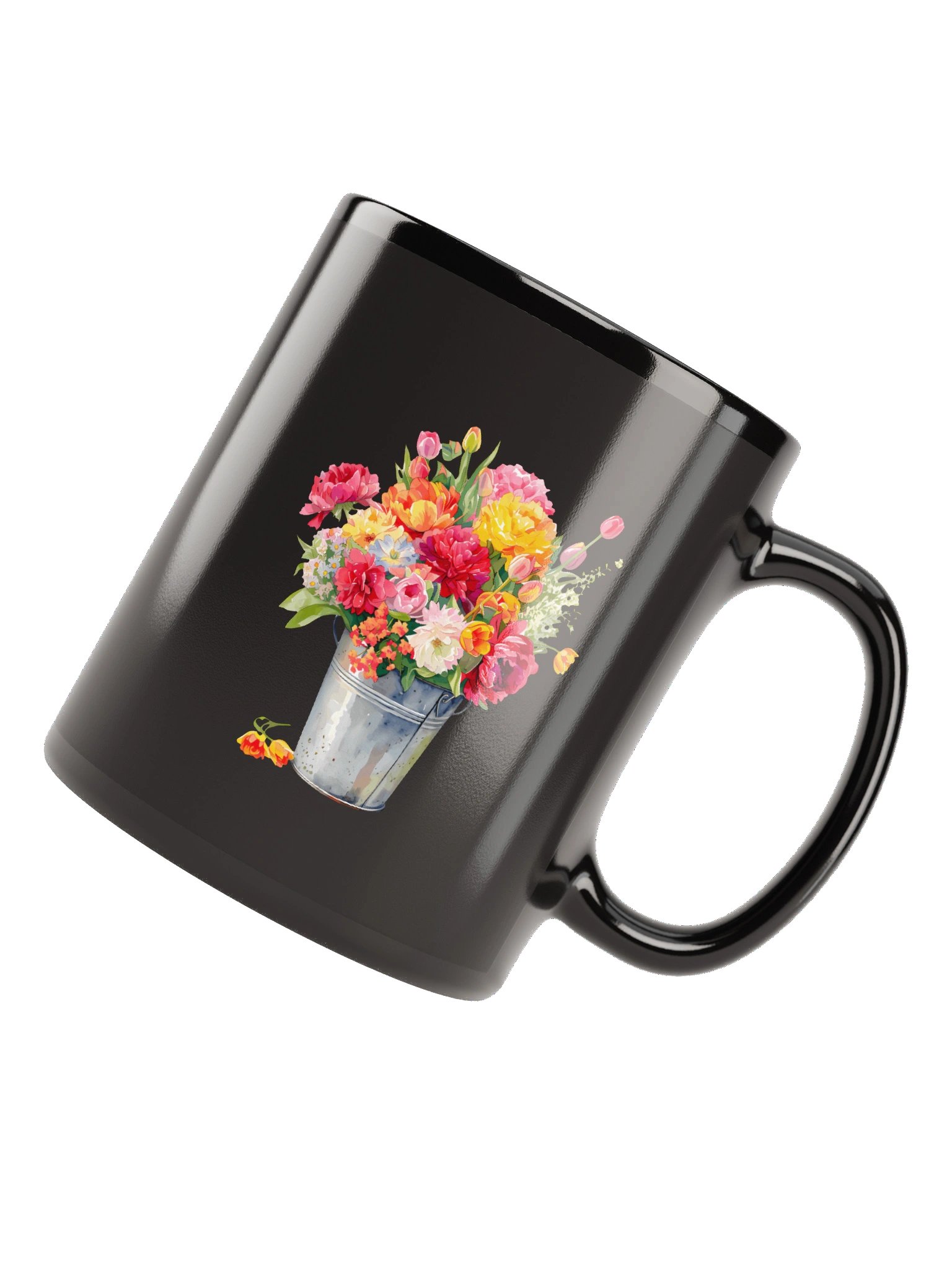 Vase A Black Glossy Mug product image (11)