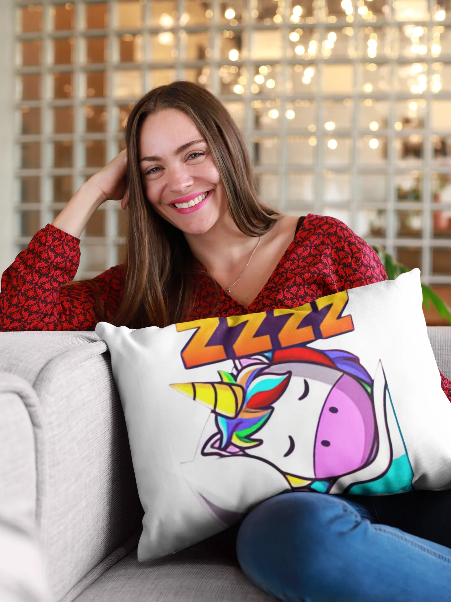 Sleepy Pillow - One Side Print product image (1)