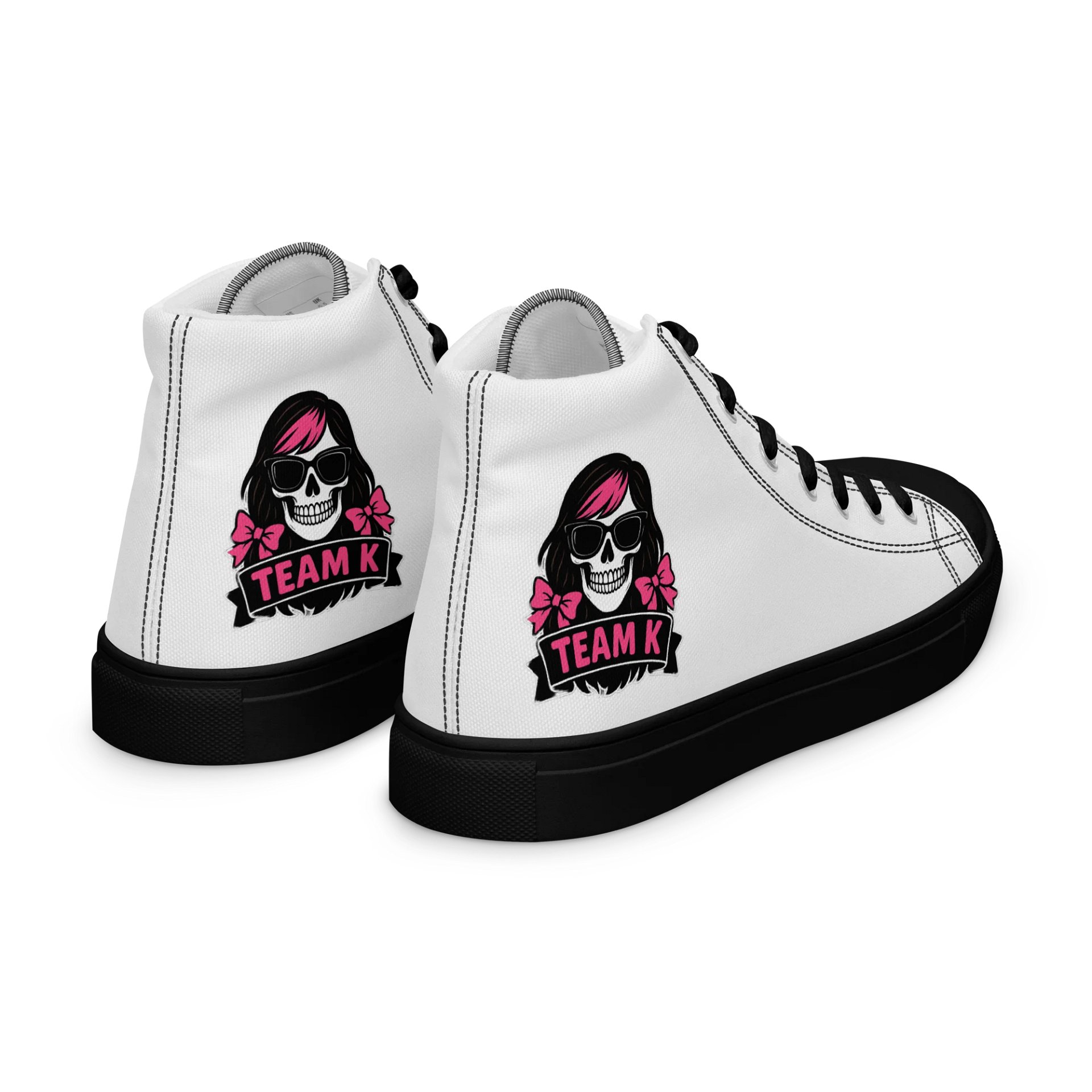 TEAM K (V-6) Women's High Top Canvas Shoes product image (7)