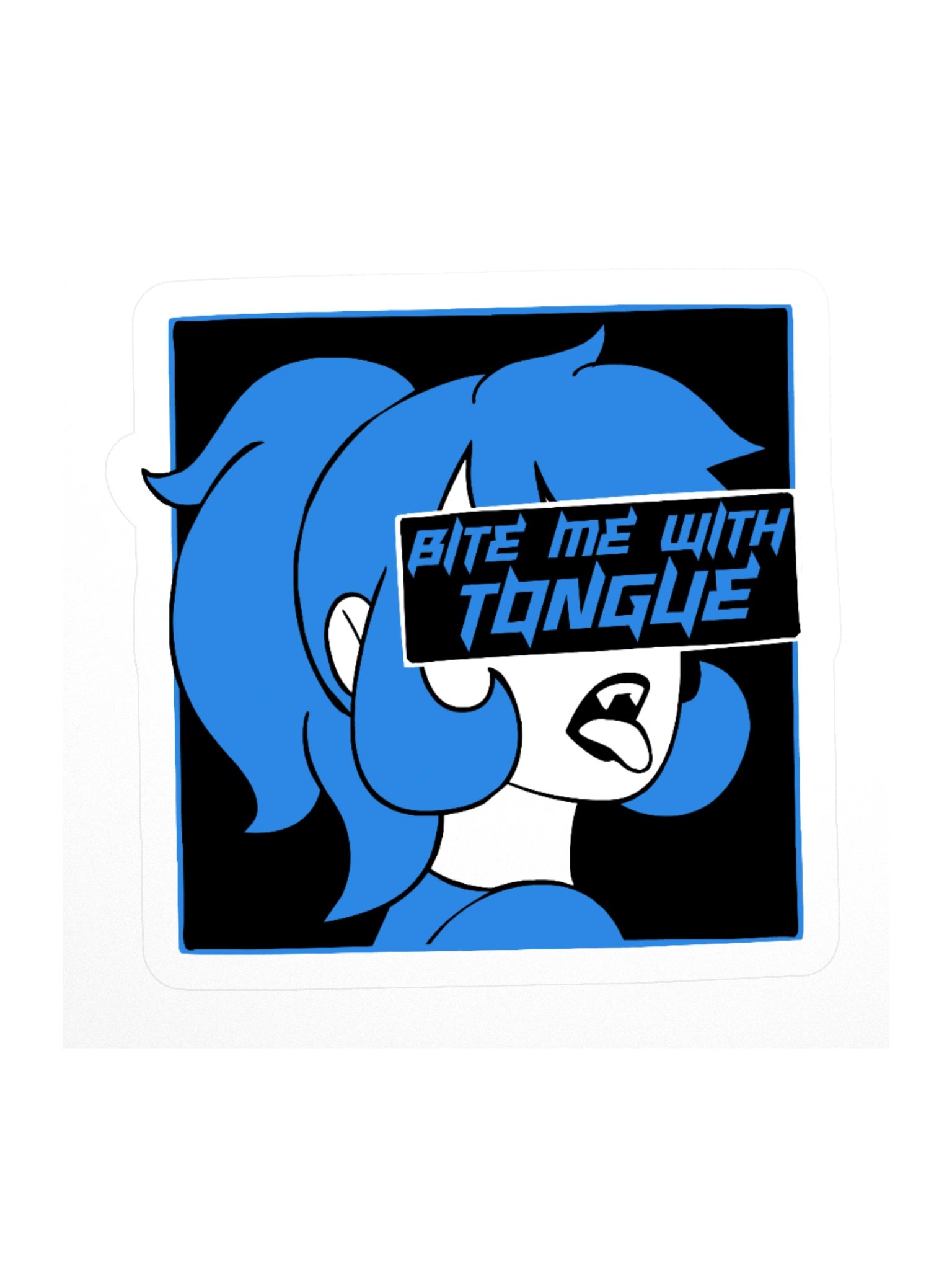 Bite Me Sticker - Blue product image (2)