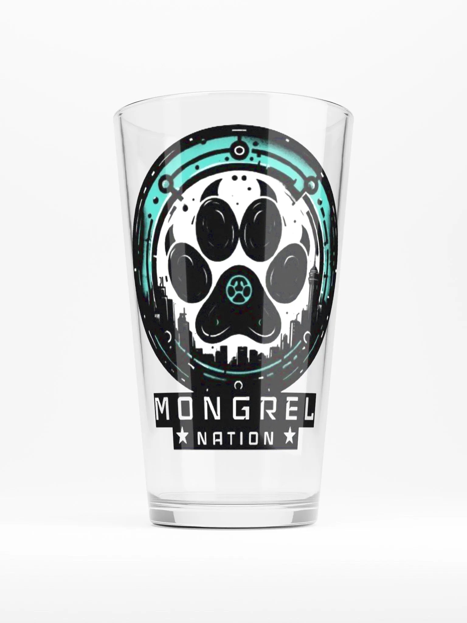 Mongrel Nation Pint Glass product image (1)