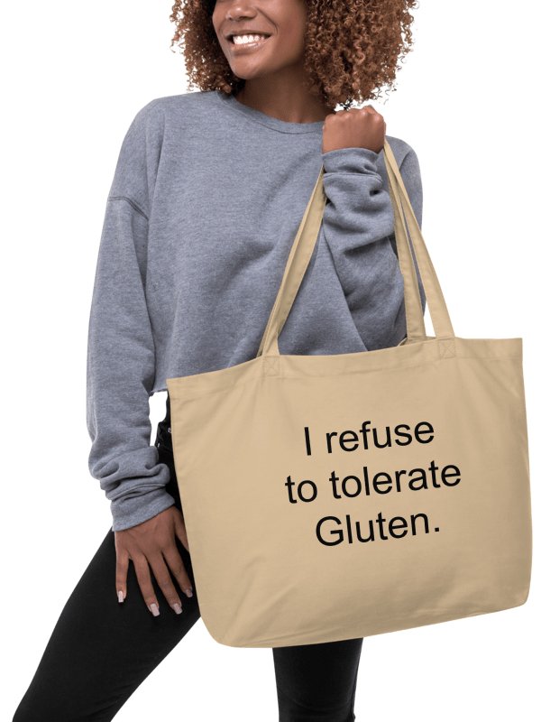 I refuse to tolerate gluten eco tote product image (1)