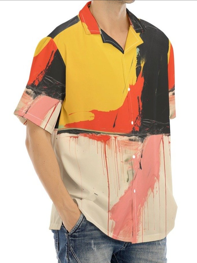 Drip Expressionist Cuban Shirt product image (2)