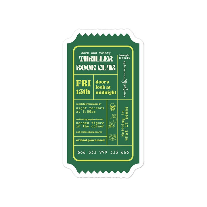 Book Club Sticker Series: Thriller product image (1)