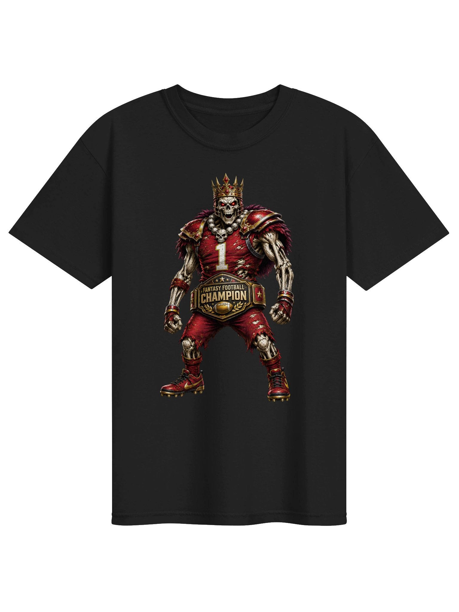 Fantasy Football Champion Skeleton Tee product image (1)