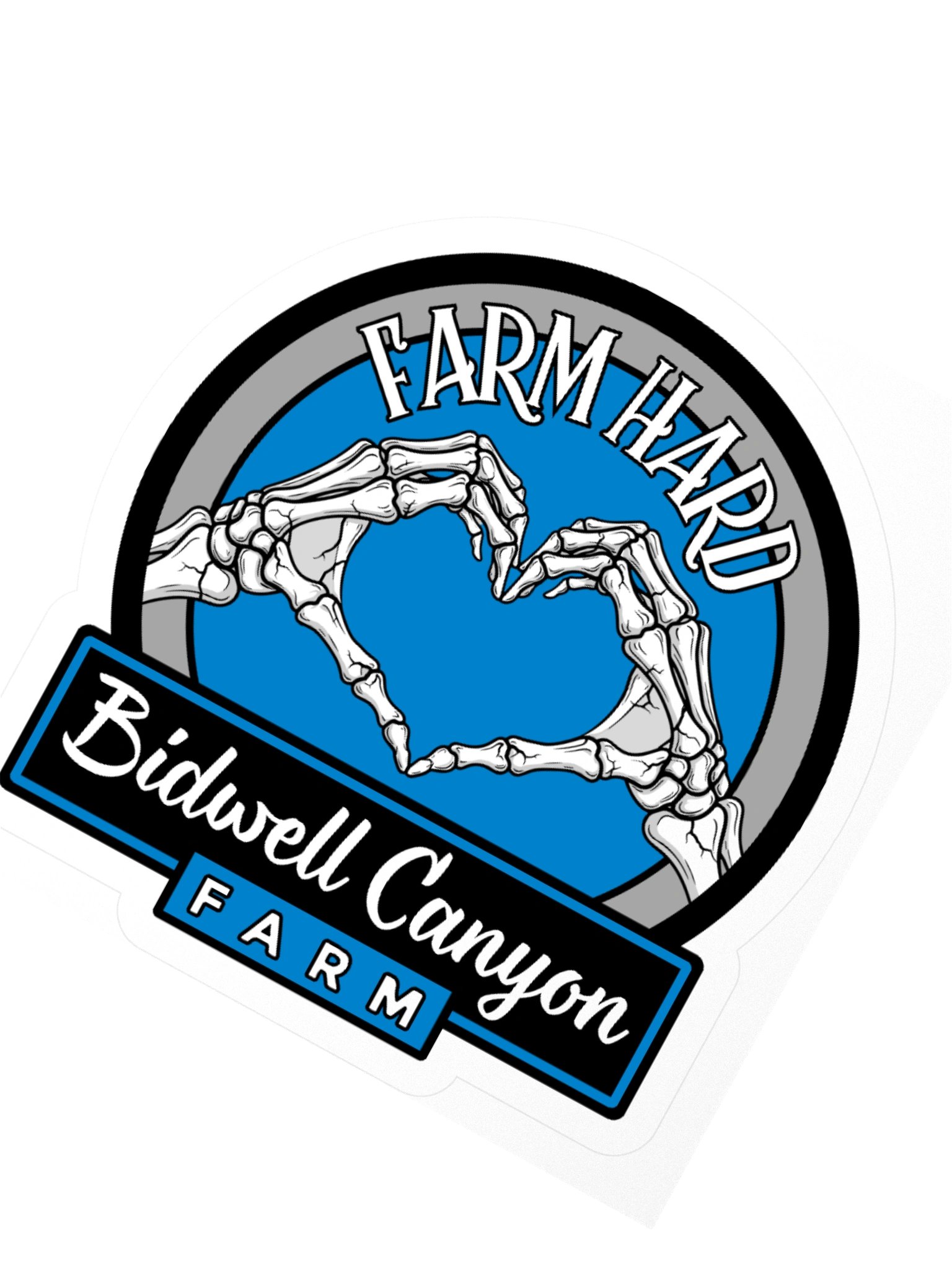 BCF Farm Hard Bones Sticker Blue product image (6)