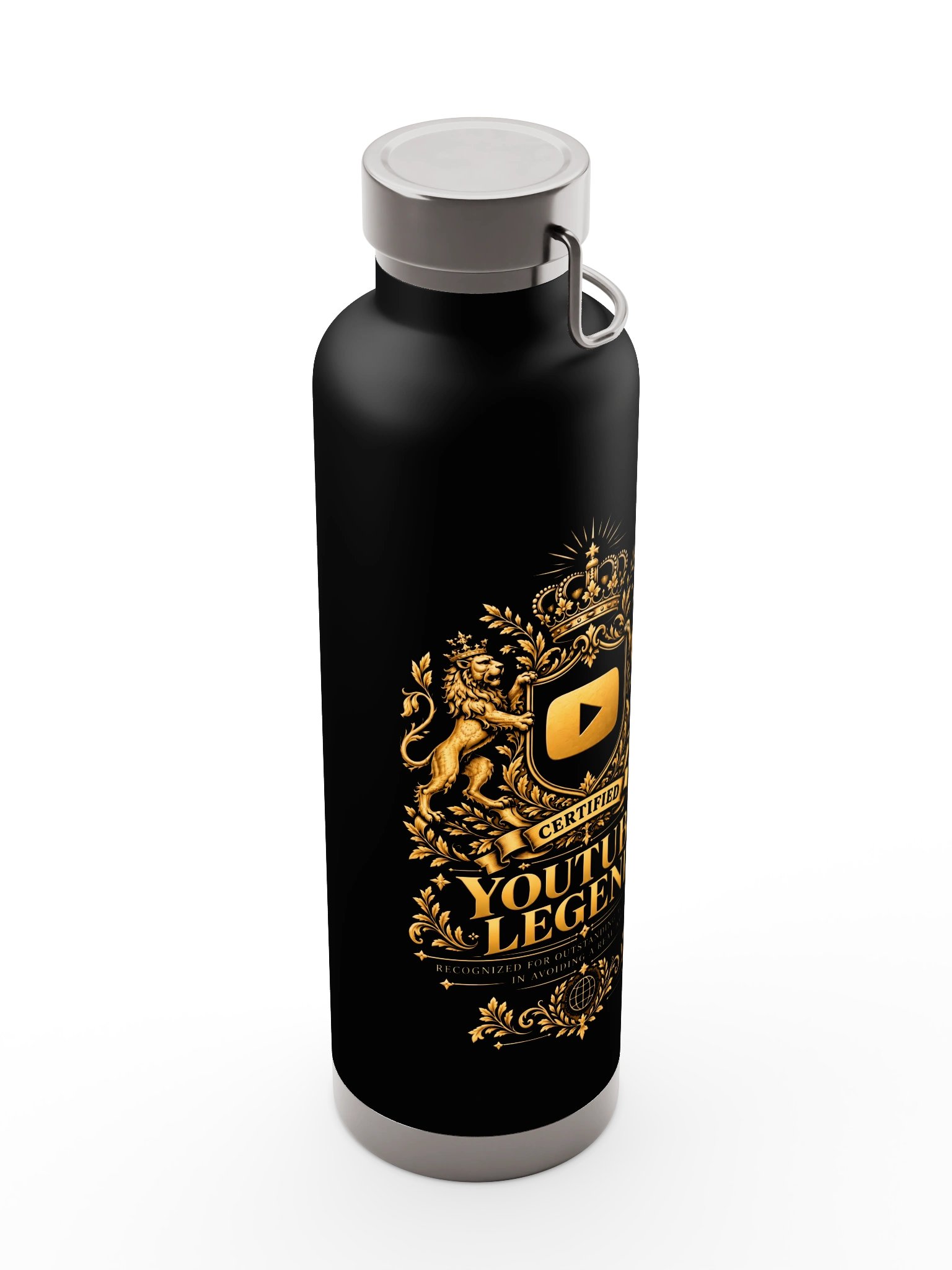 The YouTube Legend Heraldic Water Bottle product image (8)