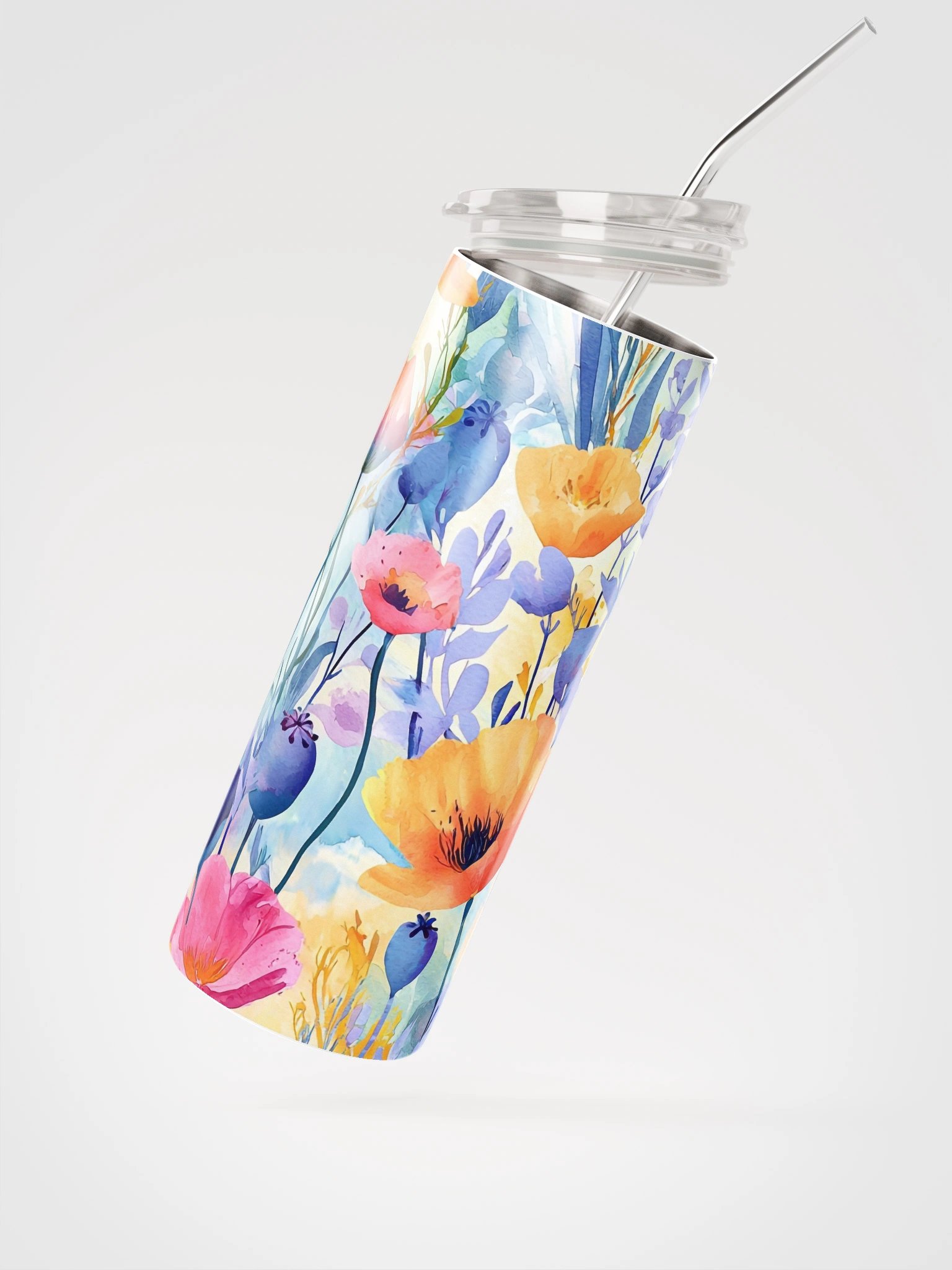 Painted Petals Stainless Steel Tumbler product image (2)