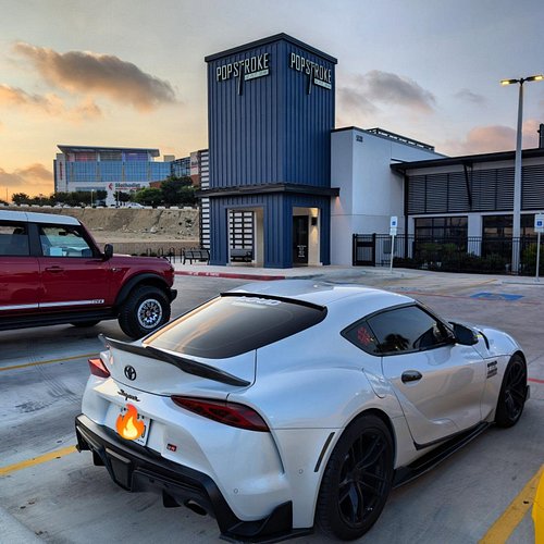 Chilling at @carfestandcoffee over at @popstroke #carsandcoffeesatx #grsupra