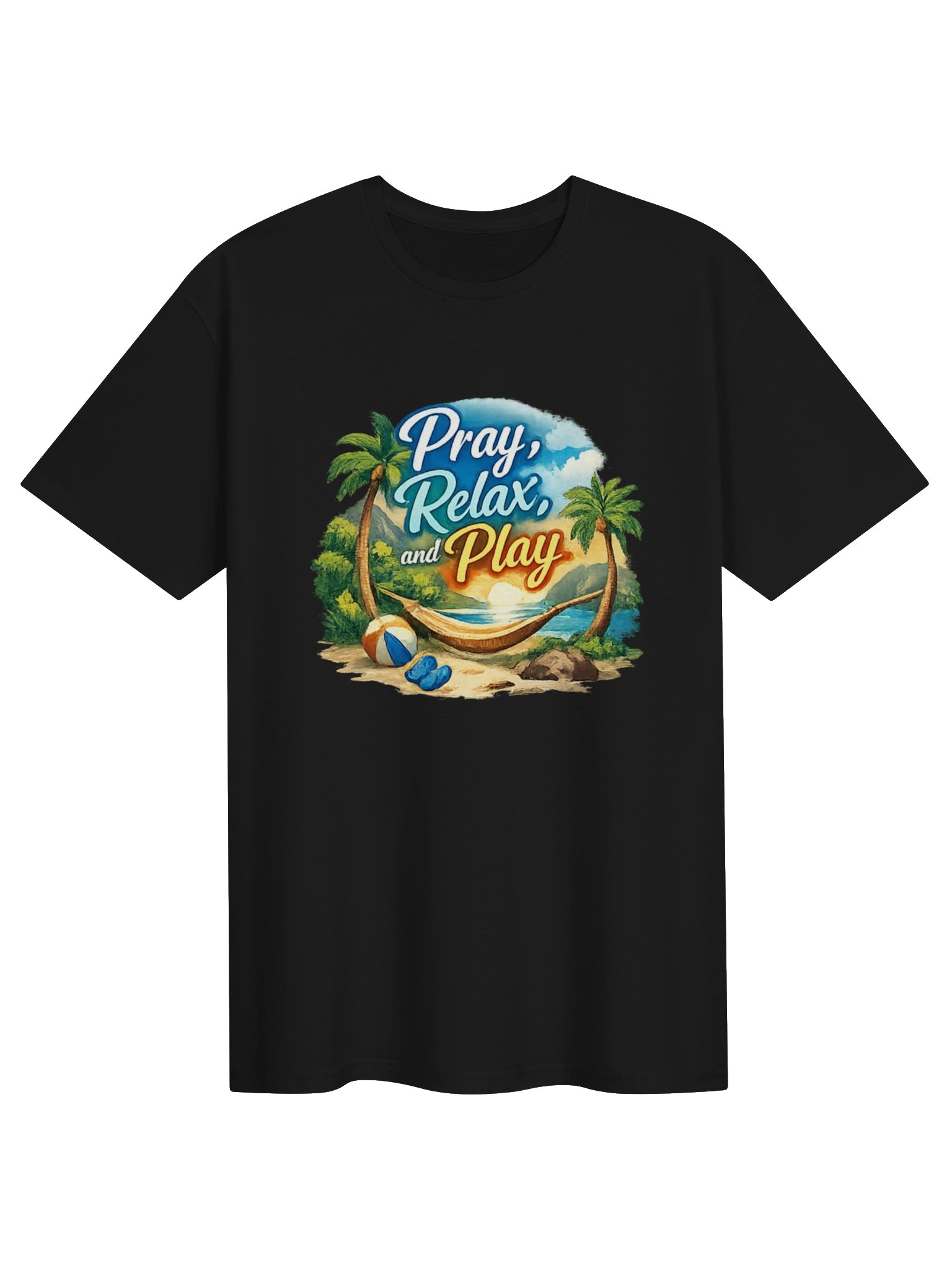 Pray, Relax & Play Men’s T-Shirt product image (1)