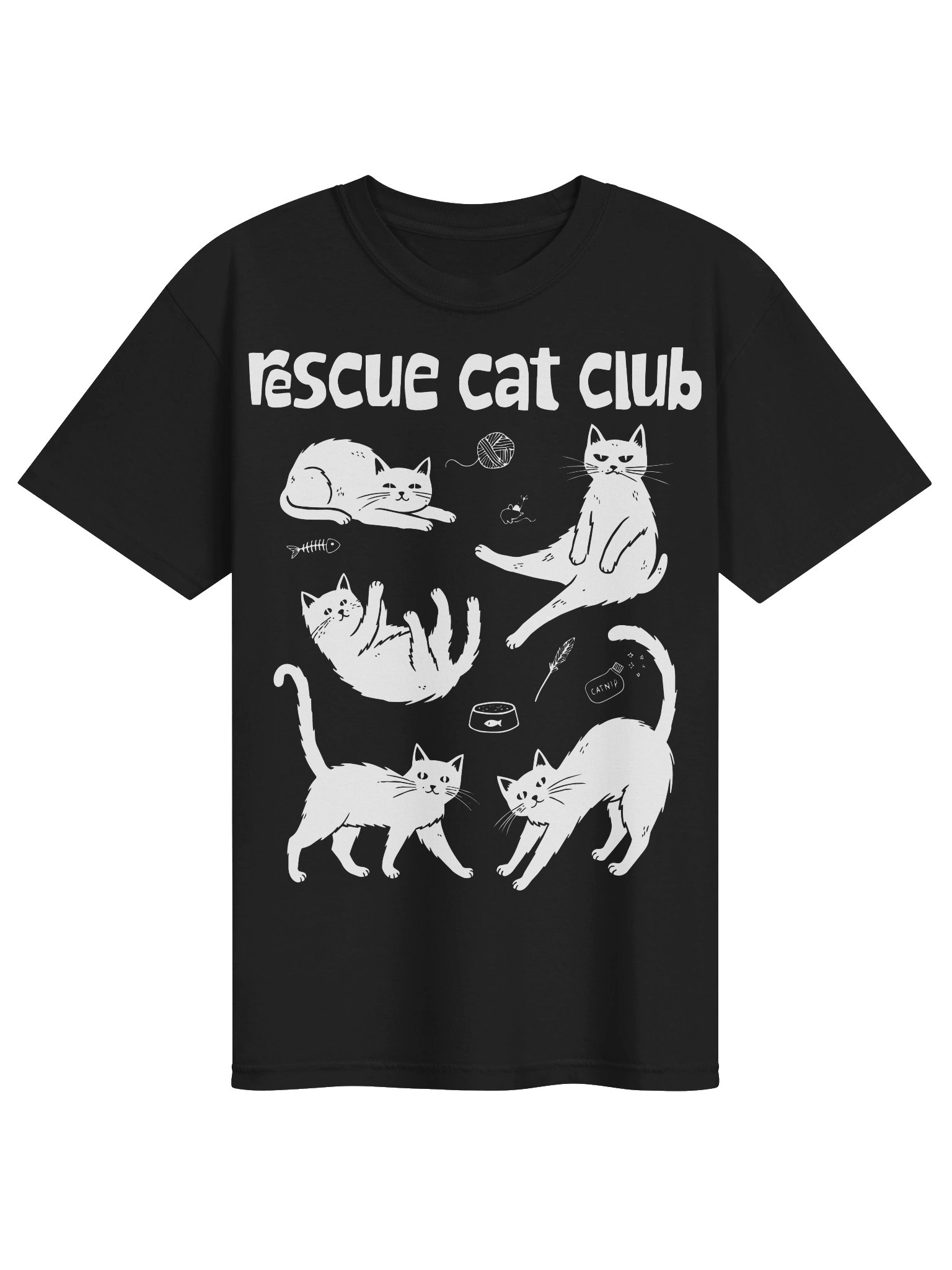 Rescue Cat Club T Shirt product image (5)