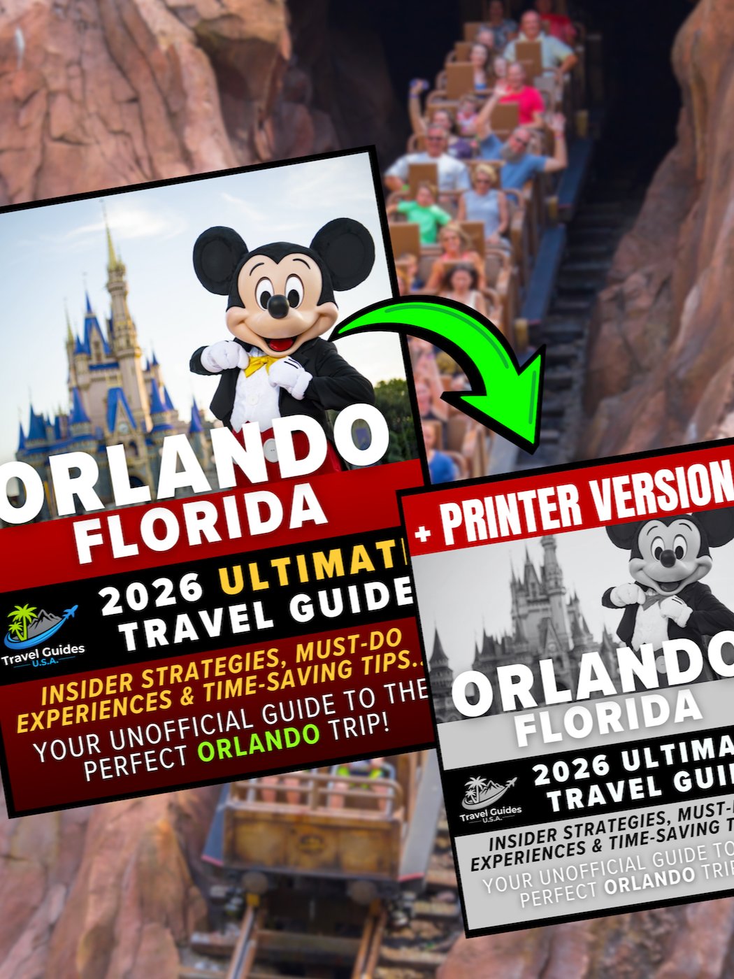 Orlando Travel Guide 2026 | 91-Page Printable Digital PDF, Instant Download 🌴 product image (1)