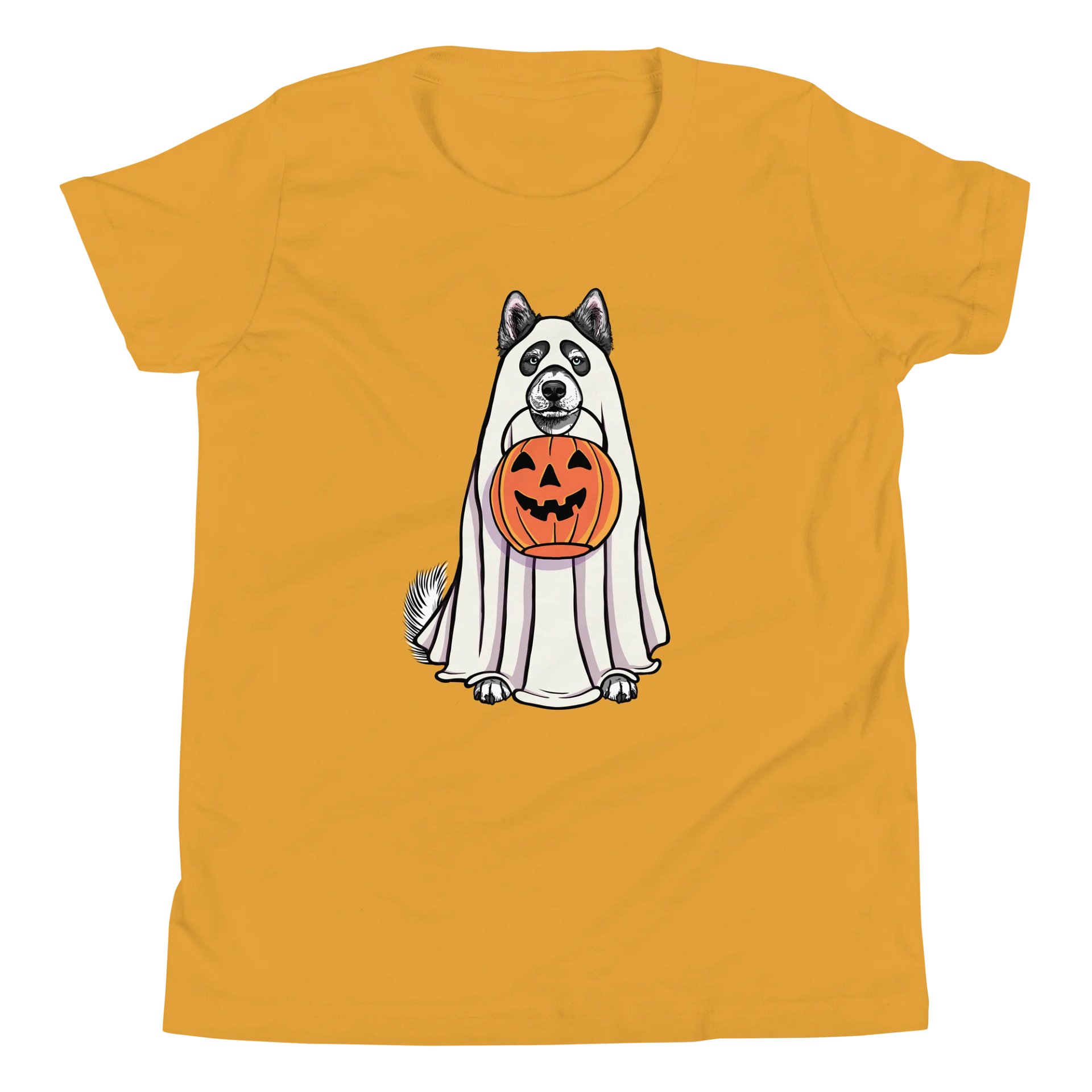 Halloween Alaskan Malamute(Black) Youth T-Shirt product image (5)