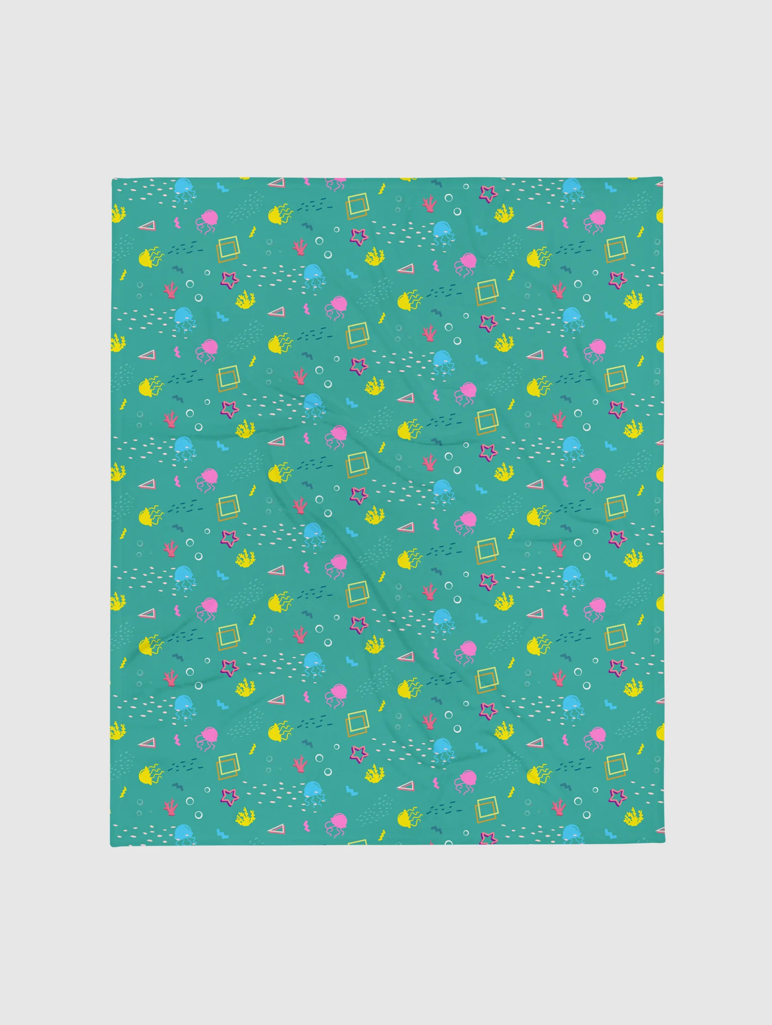 Shifty Seas pattern fleece throw blanket product image (3)