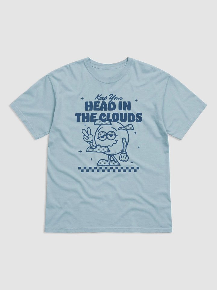 Keep Your Head in the Clouds | Motivational Retro-Style Y2K Streetwear with a Sun Mascot and Checkerboard Pattern product image (6)
