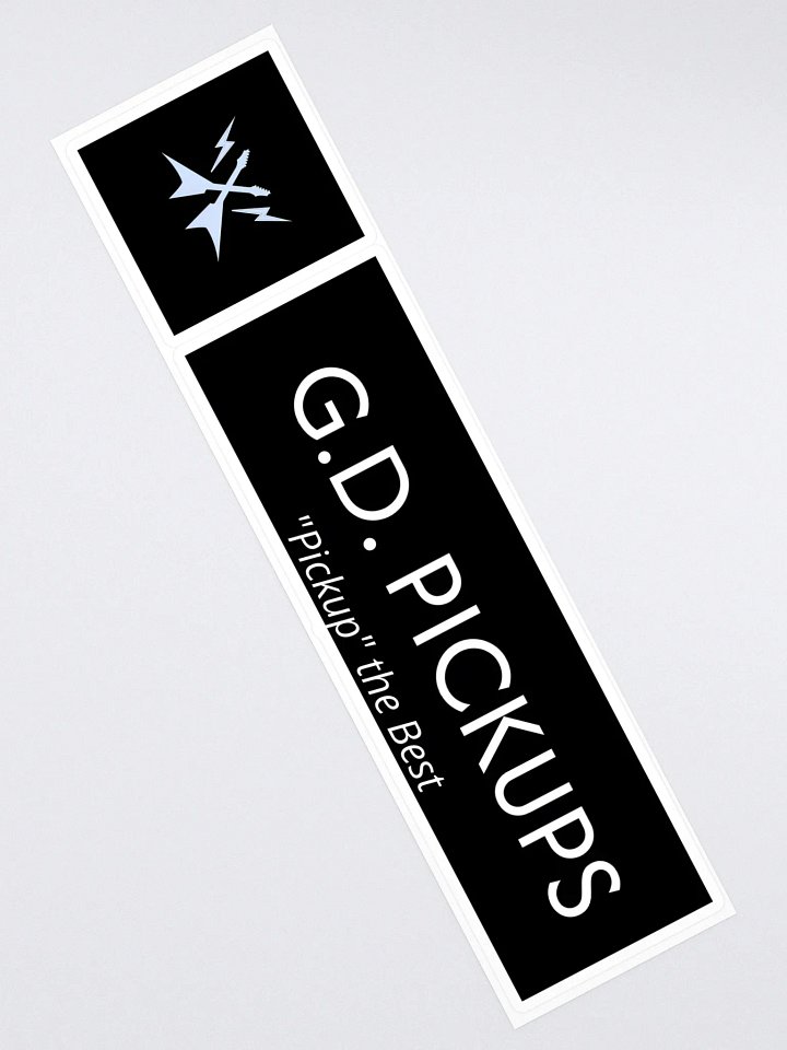G.D. Pickups Official Logo 15" x 3.75" Sticker product image (2)