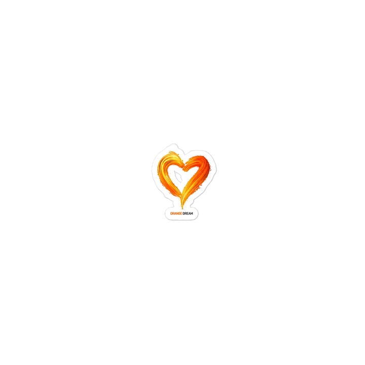 Orange Dream Heart Sticker product image (1)