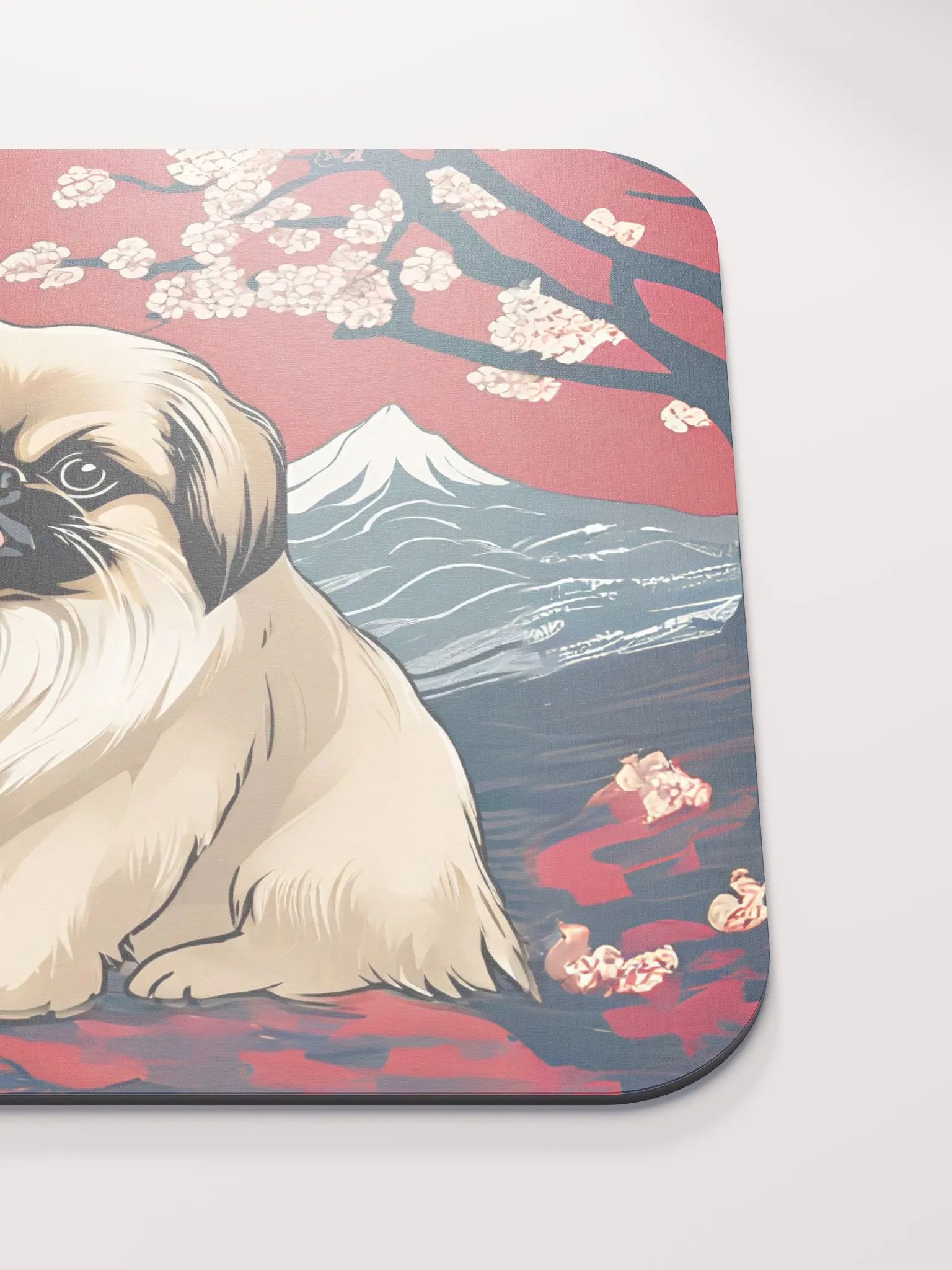 Pekingese Japanese Art Mouse Pad product image (6)