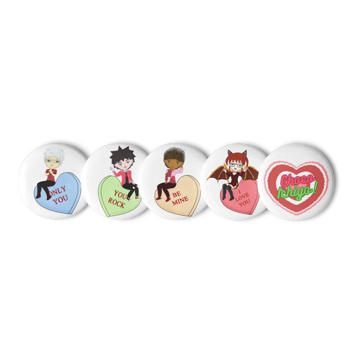 Choco Ichigo! Candy Heart Pins Part 2 product image (3)