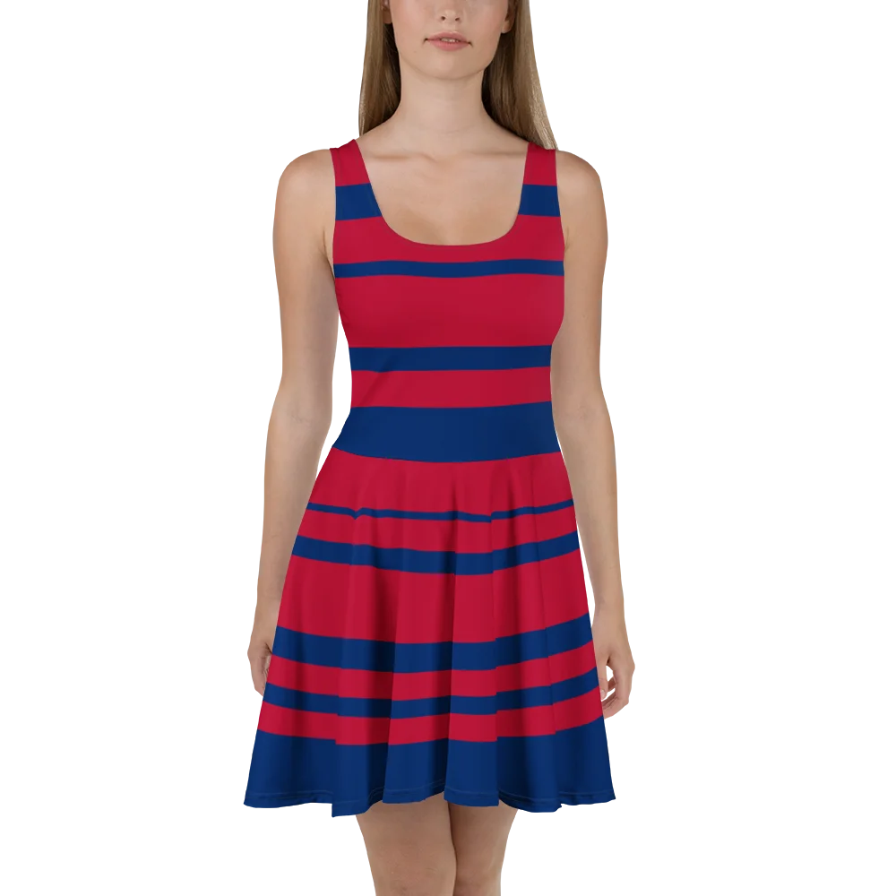 Blue & Red Stripe All-Over Dress product image (1)