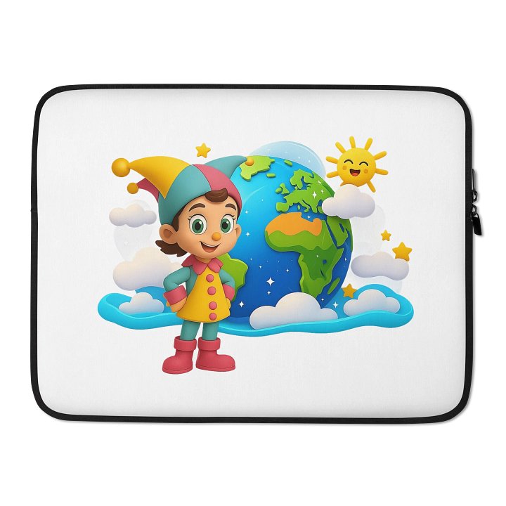 JessyJesty “Planet Hug” Earth Laptop Sleeve – Eco Style Meets Everyday Protection! product image (2)