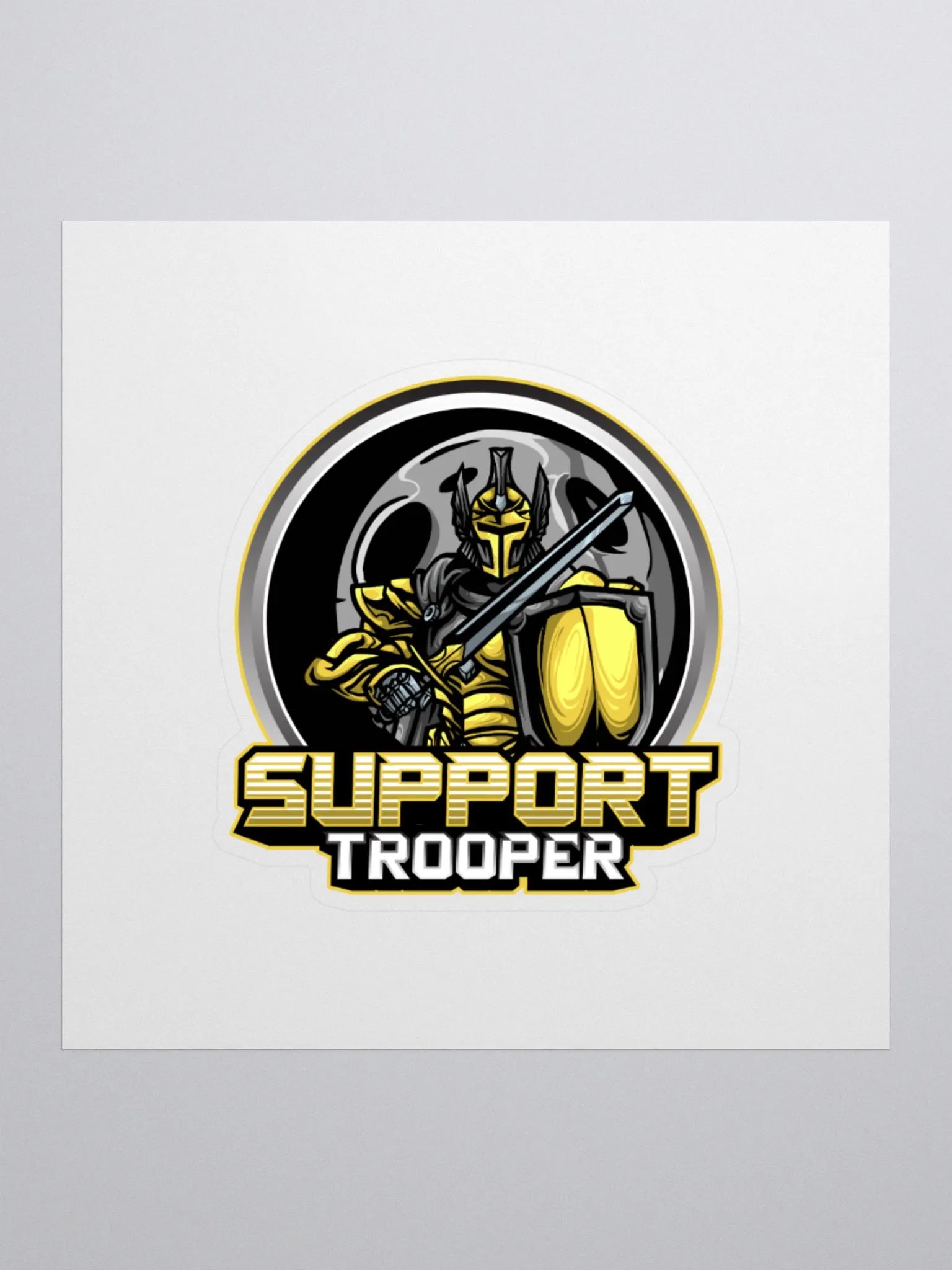 SupportTrooper – Heroic Armor Vinyl Sticker product image (1)