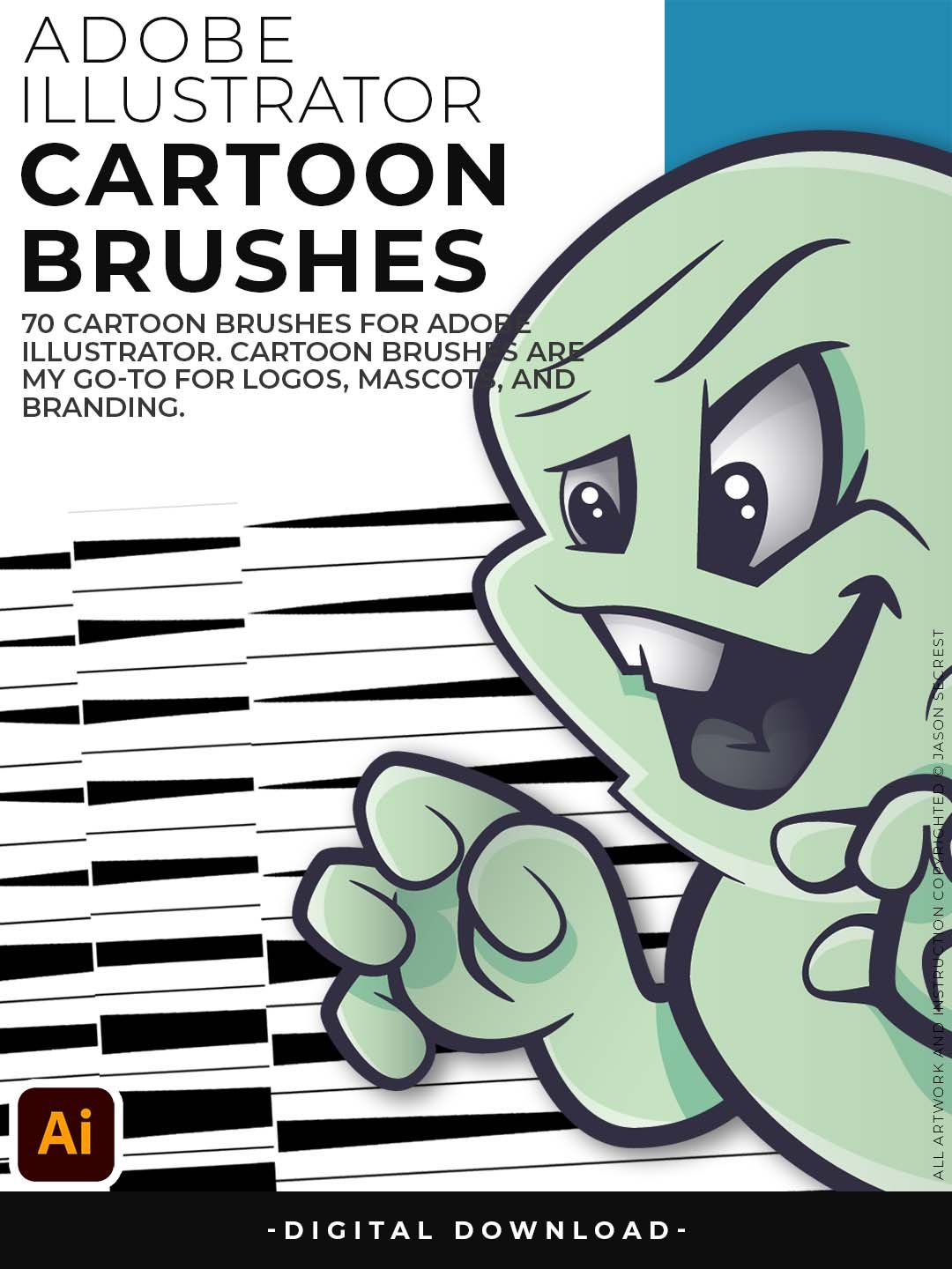 Cartoon Brush Library for Adobe Illustrator product image (9)