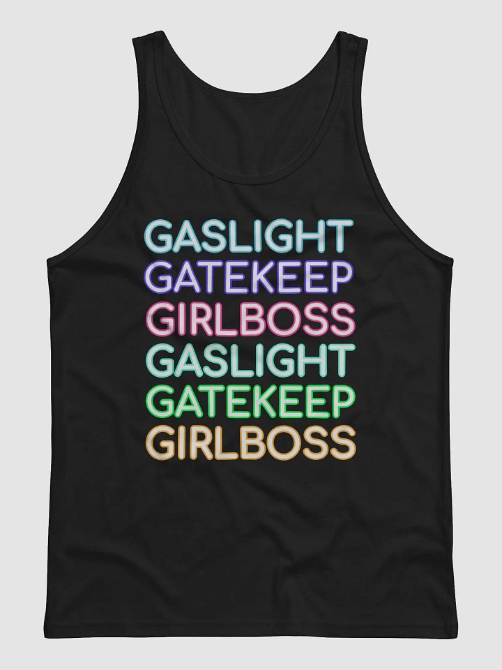 Gaslight Gatekeep Girlboss jersey tank top product image (2)
