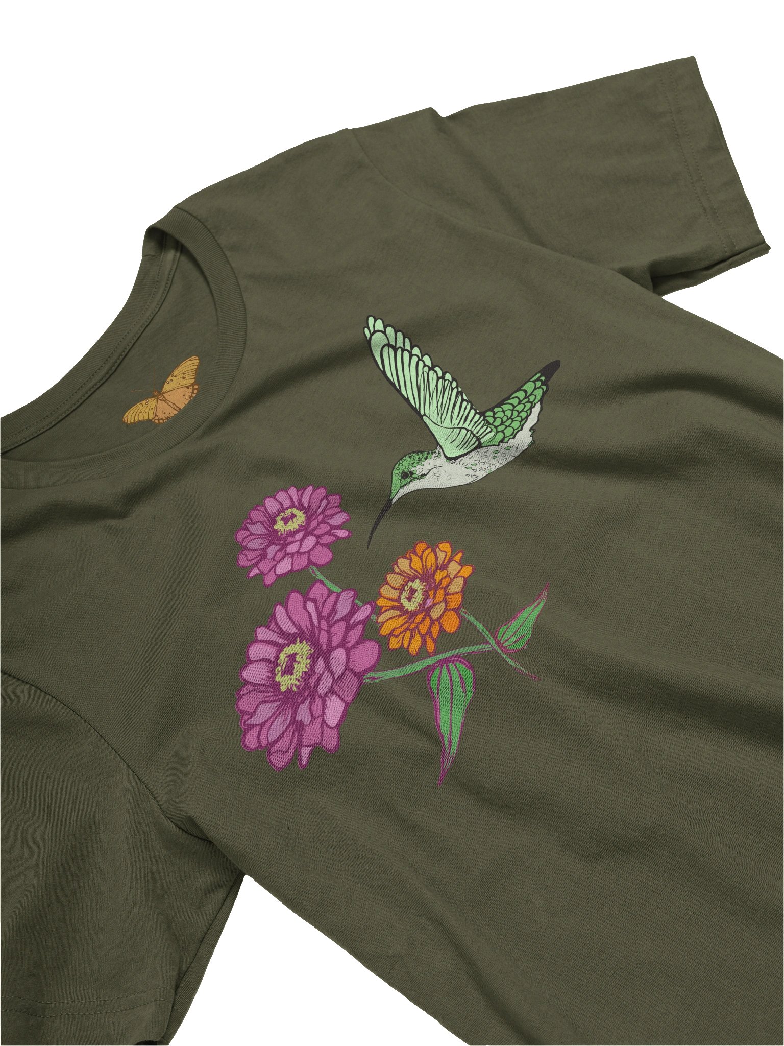 Hummingbird Butterfly Unisex T-shirt product image (3)