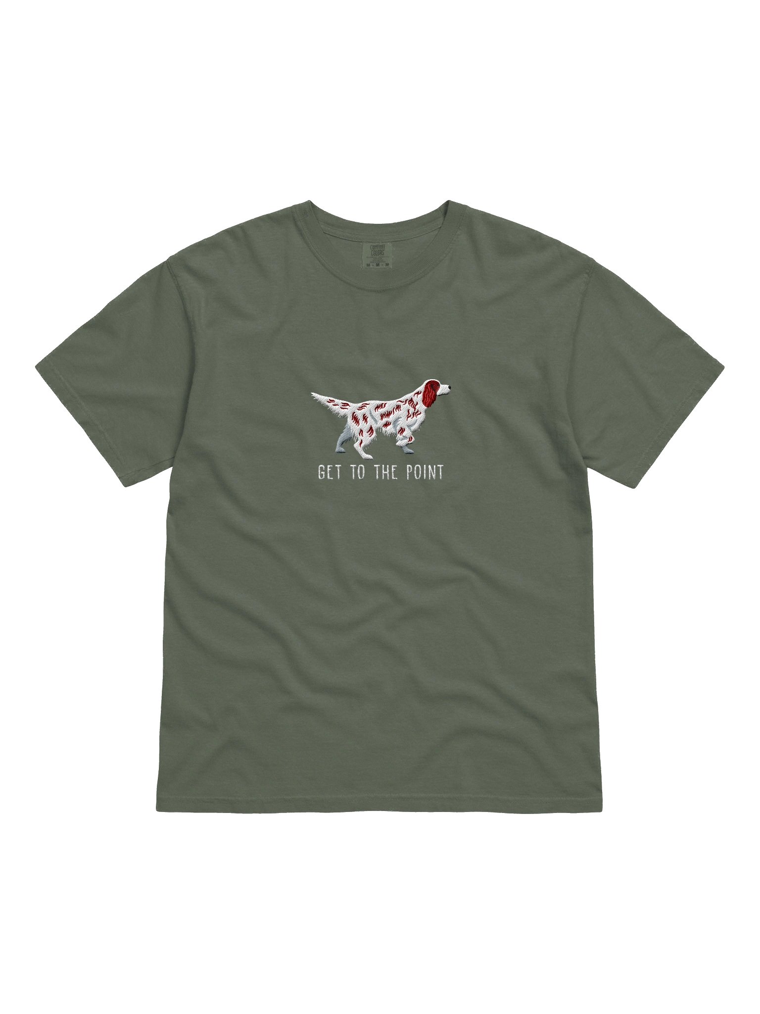 Get to the Point T-Shirt(Embroidered) of an English Setter(Liver Belton) product image (4)