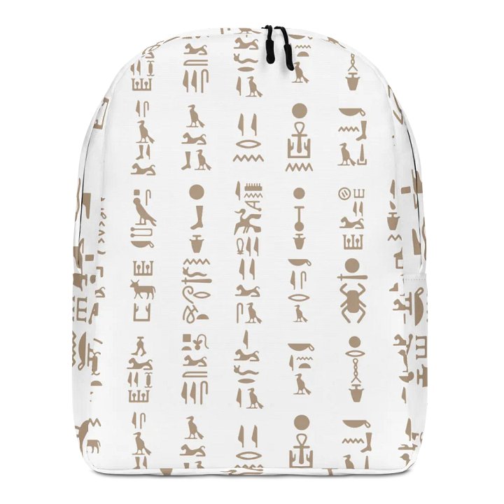 Isis White Hieroglyphs Backpack product image (1)