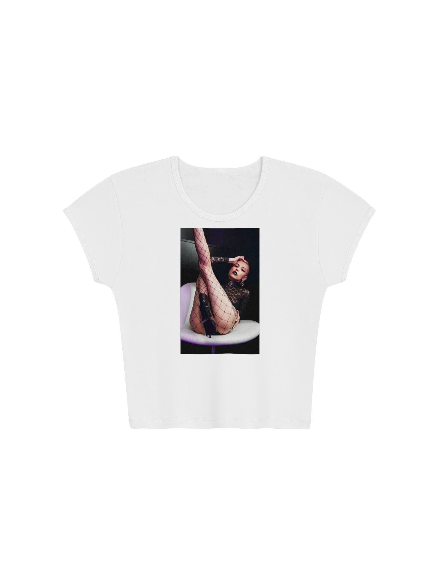 Secret Lobby Ribbed Baby Tee product image (1)