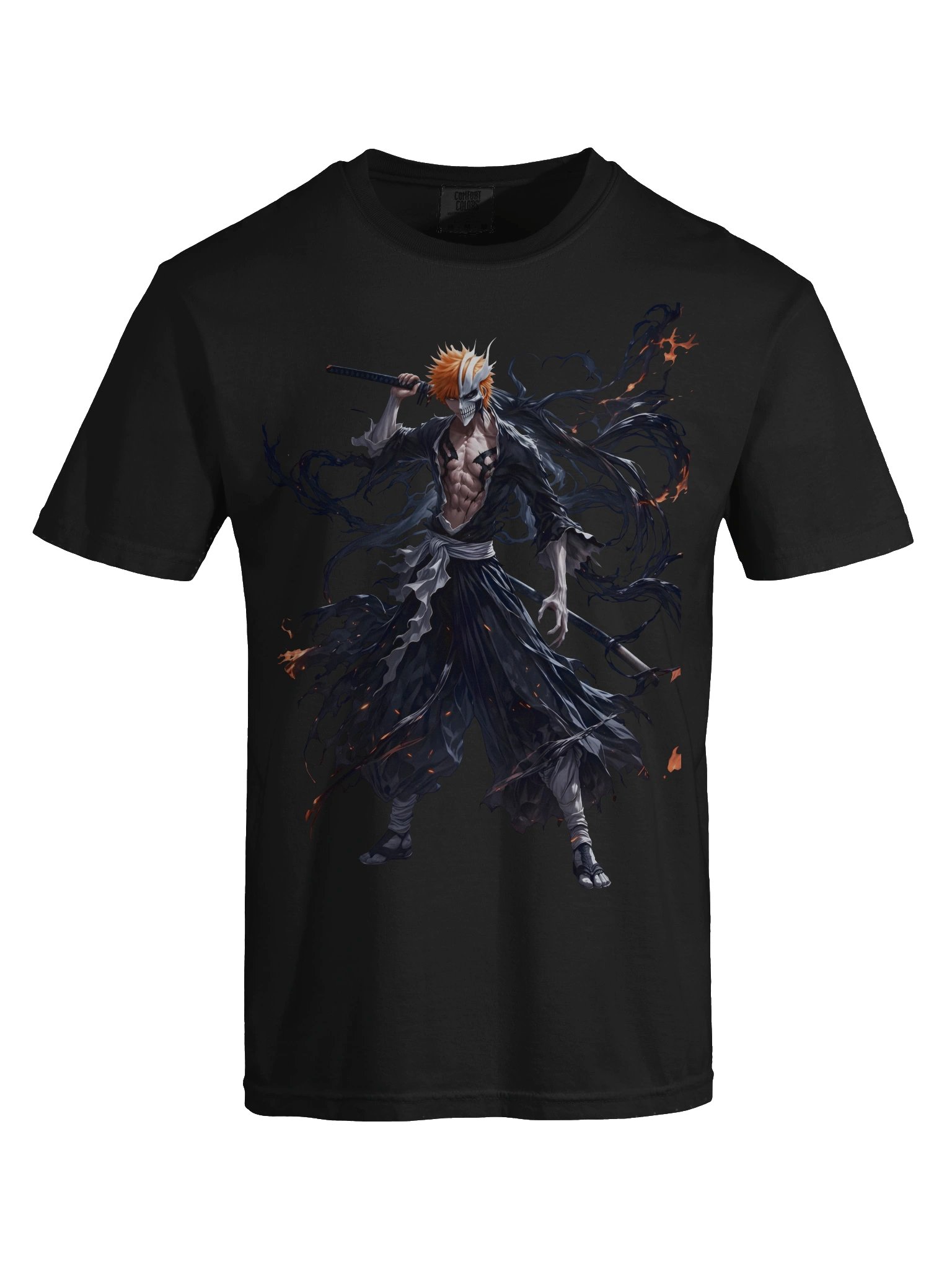 Masked Flame Warrior Anime Tee product image (59)