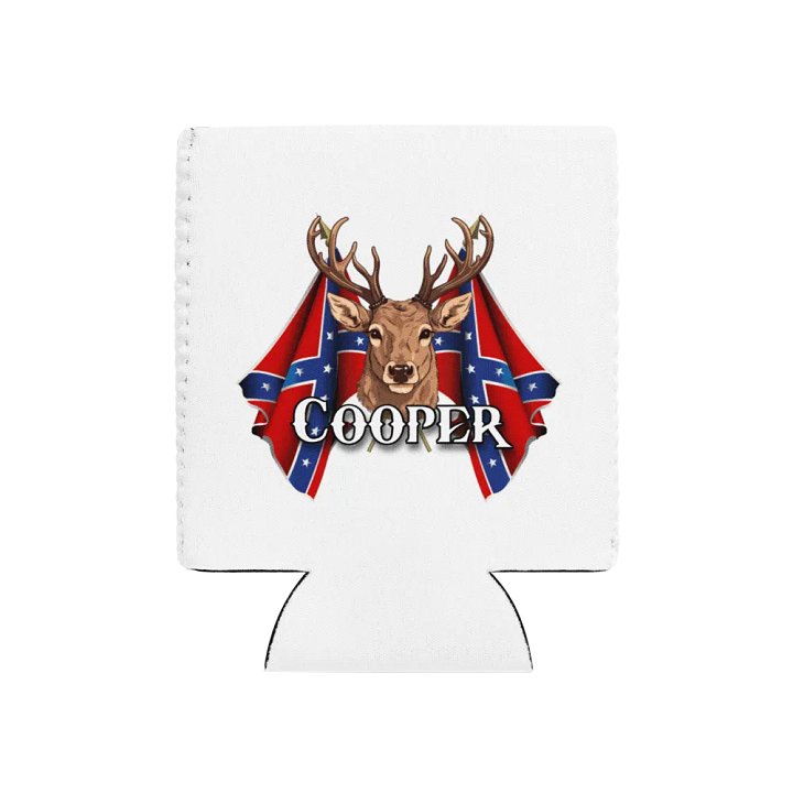 "Cooper" Last Name Rebel Redneck Deer - Coozie product image (1)