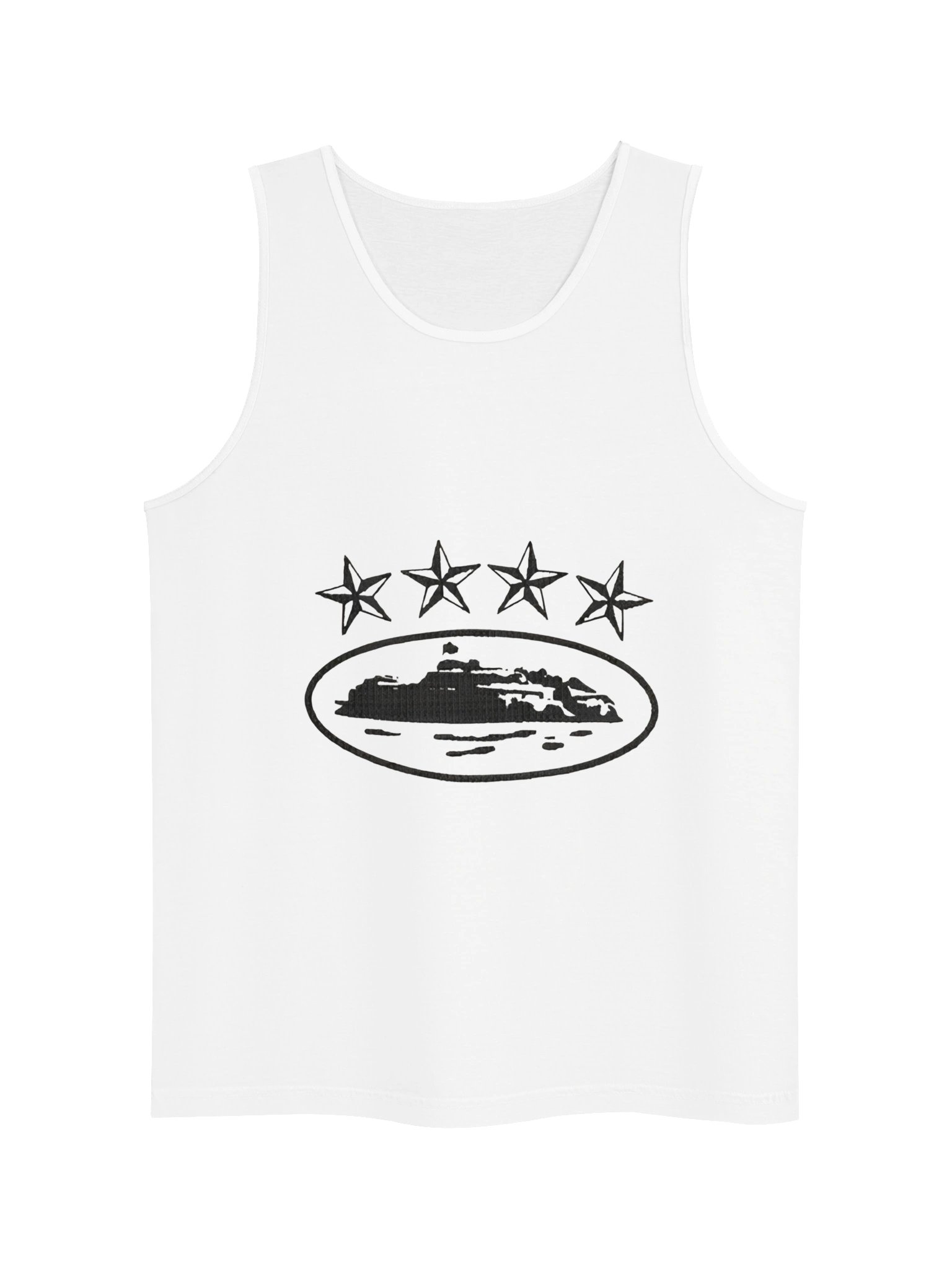 Corteiz 4Starz Alcatraz Tank Top White product image (1)