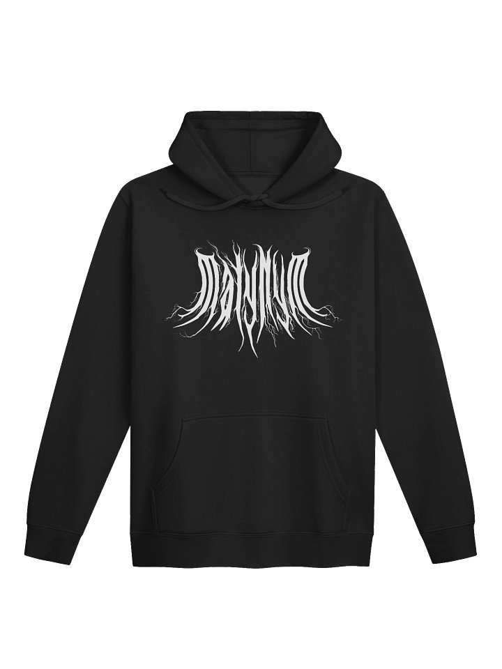 MalyNym logo white Stencil Hoodie product image (1)