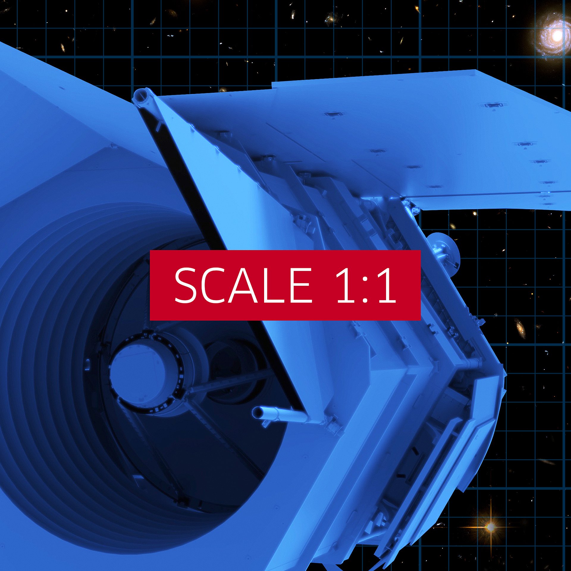 Nancy Grace Roman Telescope Blueprint Poster — NASA NGRST Space Print product image (4)