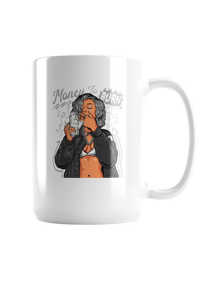 Ceramic Mug – Money to Burn Modern Graphic Coffee Mug for Daily Use product image (2)
