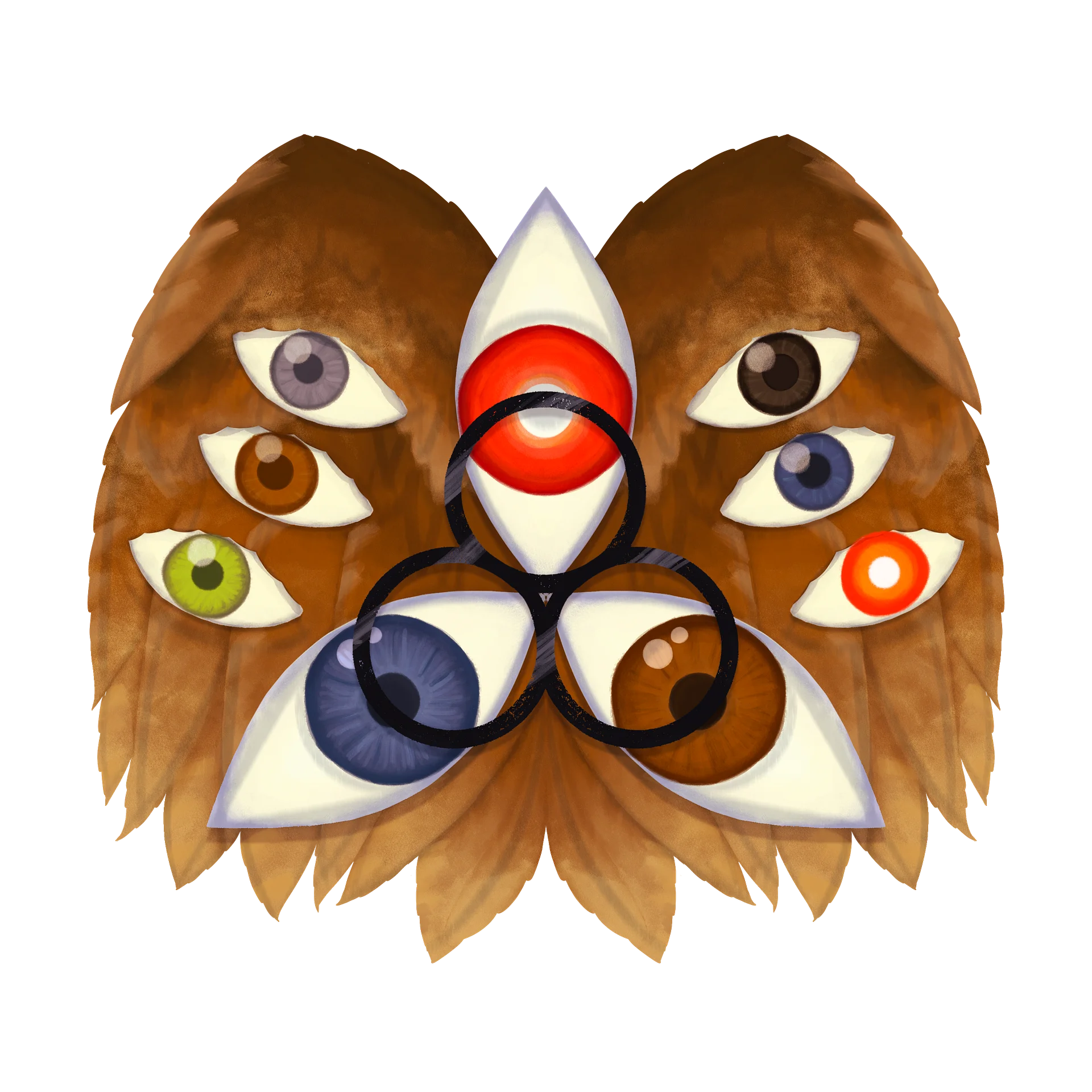 Six Eyes Logo Sticker product image (1)