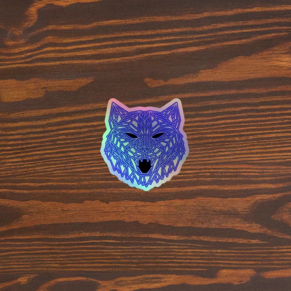 Neon Tiger Holographic Sticker product image (5)