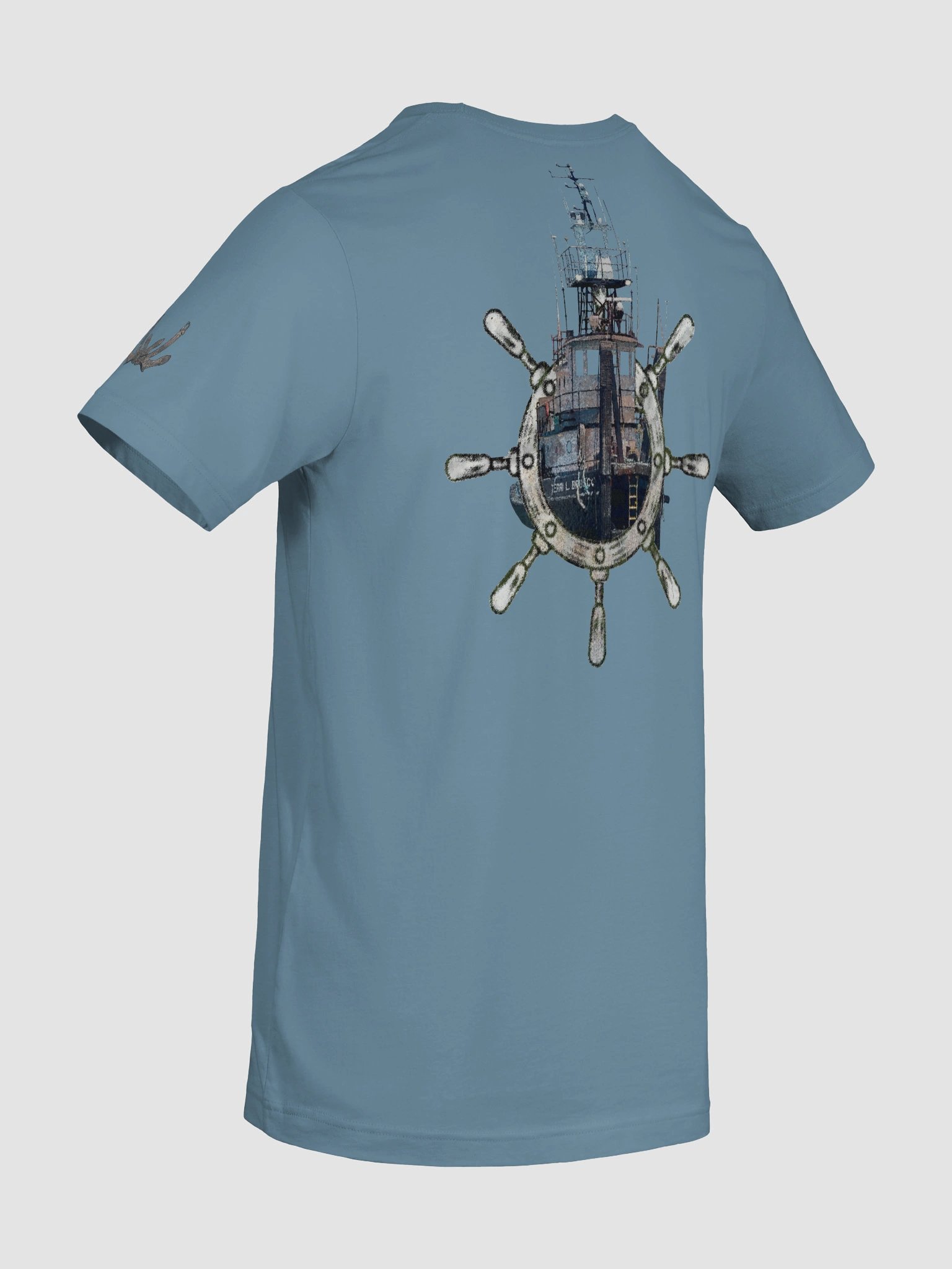 Ship Wheel & Terri L. Brusco – Vigilant Marine Workwear | Twin Anchor Apparel Sternwatch Tee Line product image (10)