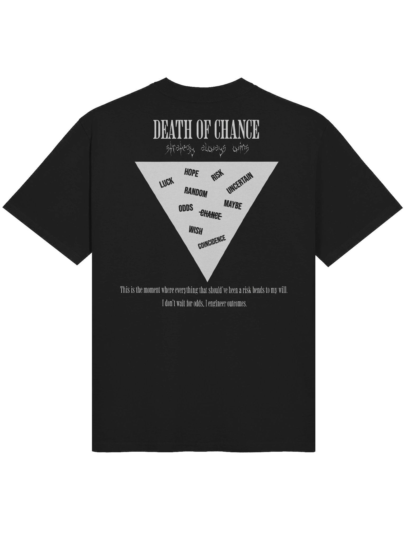 Magigio Death of Chance “Inevitable” Oversized Faded Tee product image (4)