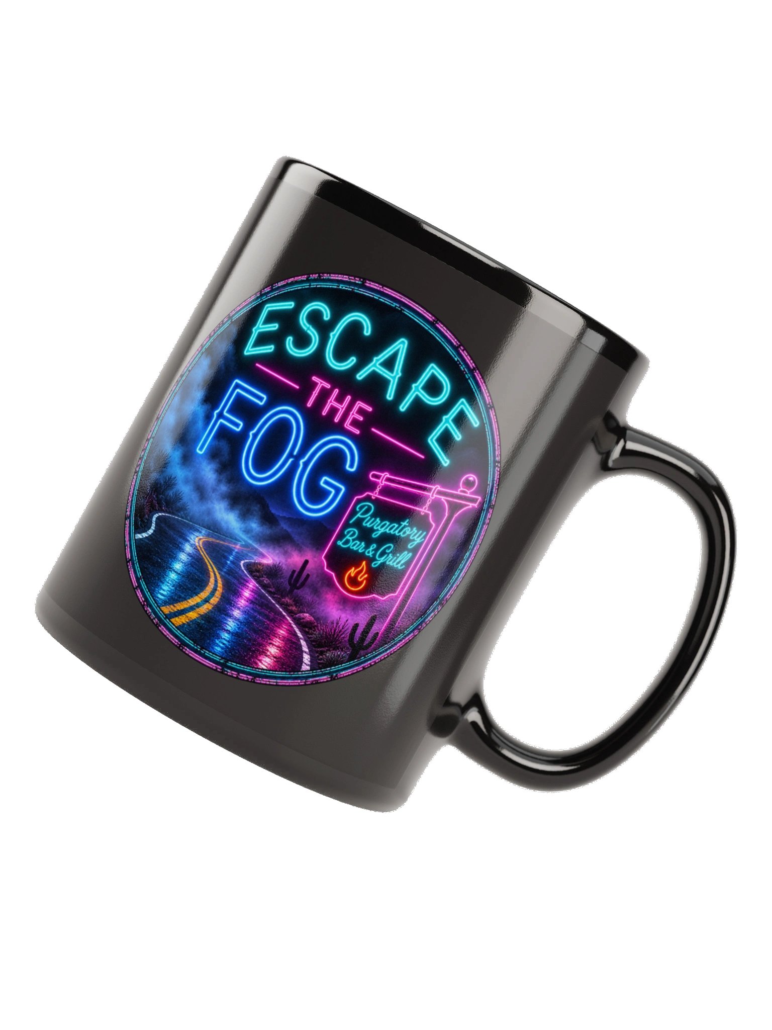 Escape the Fog Neon Mug product image (11)