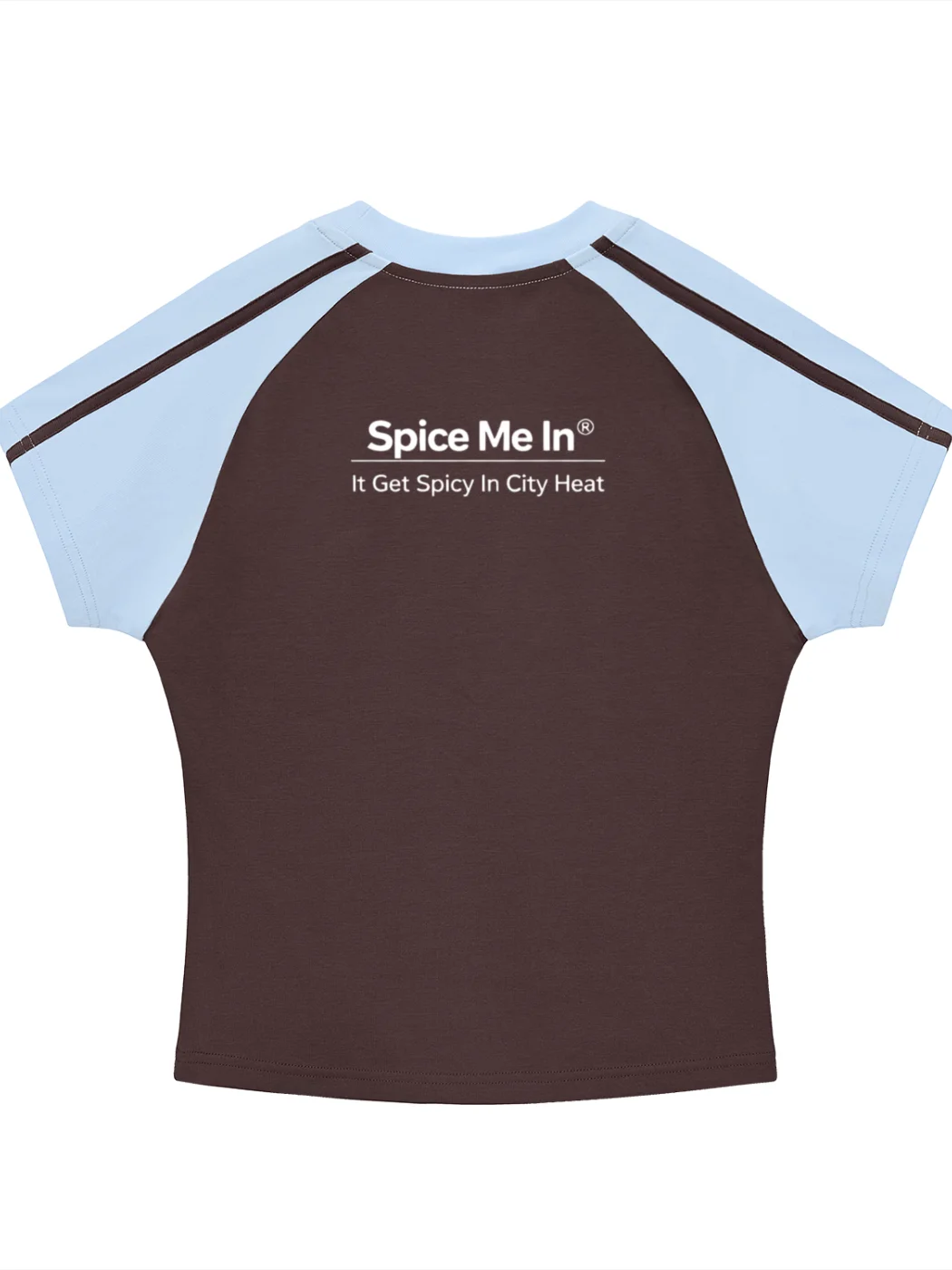 SMM Contrast Stripes Bodycon Raglan Sleeve T-Shirt product image (5)