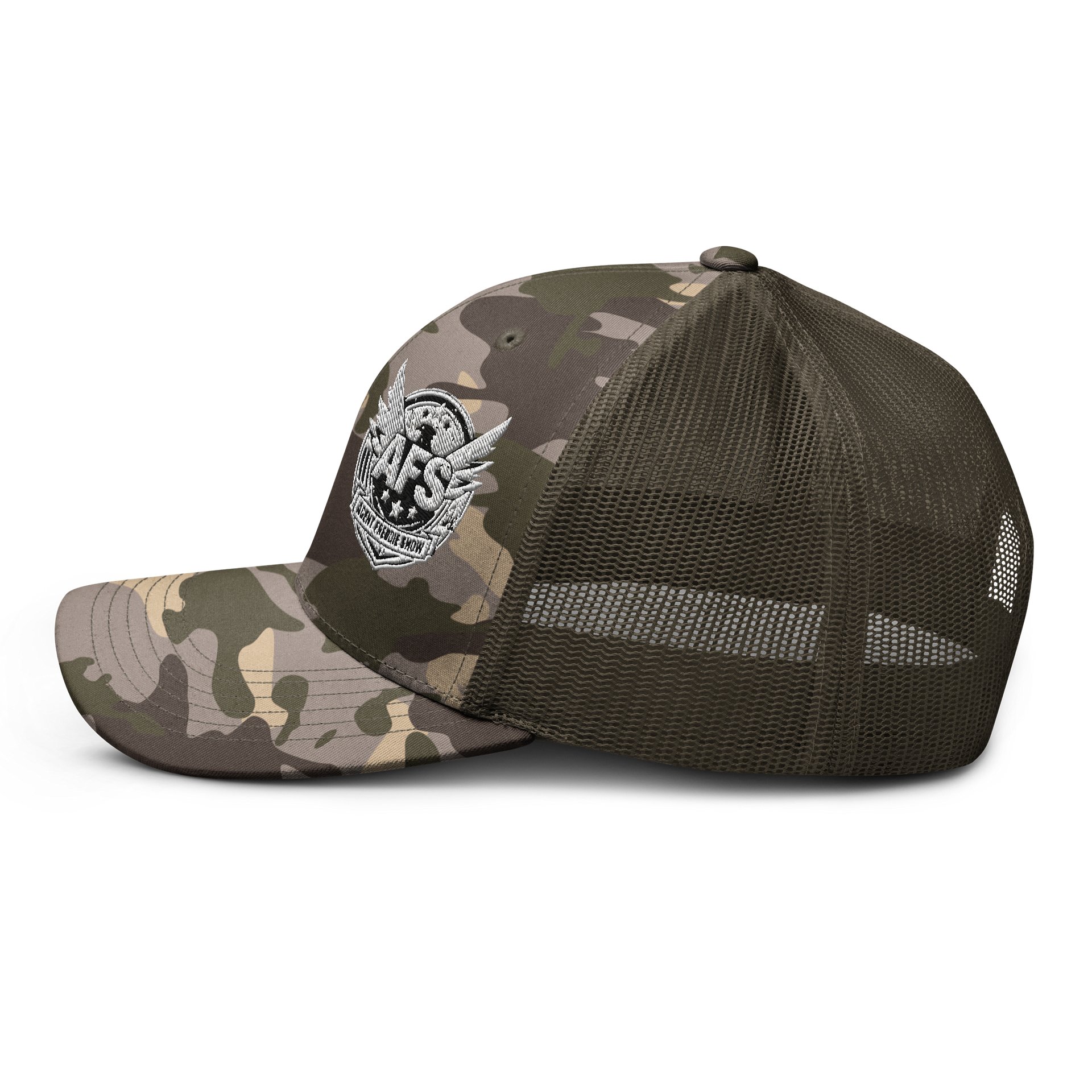 Agent Freddie Show logo camo trucker product image (14)