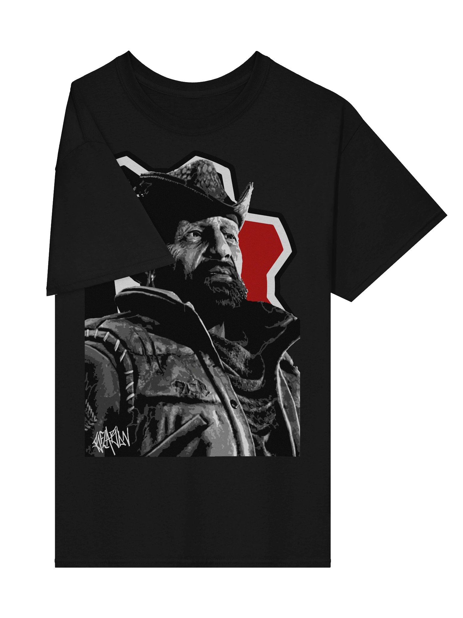 Dizzy painting tee (BLACK) product image (4)