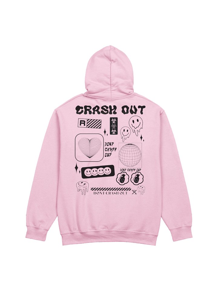 CRASH OUT HOODIE (BLACK) product image (1)